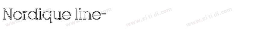 Nordique line字体转换 Nordique line字体转换